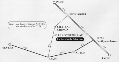 itinraire recommand pour nous rendre visite dans le Morvan